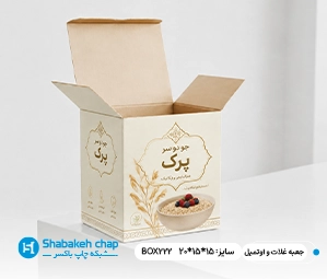 چاپ جعبه اوتمیل، بسته بندی غلات و جو