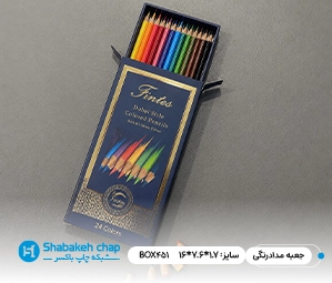 چاپ جعبه مداد رنگی 72، 120 و 500 تایی