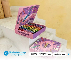 چاپ جعبه کیبوردی مداد شمعی