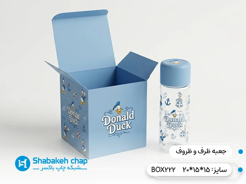 چاپ جعبه و بسته بندی انواع ظروف کرستالی و شیشه ای