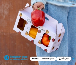 چاپ جعبه فانزتی دسته دار پنجره دار