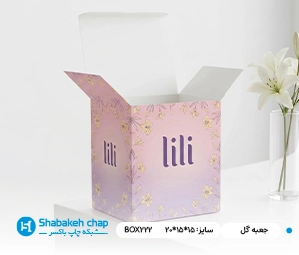 چاپ جعبه گل و کیک و اکسسوری