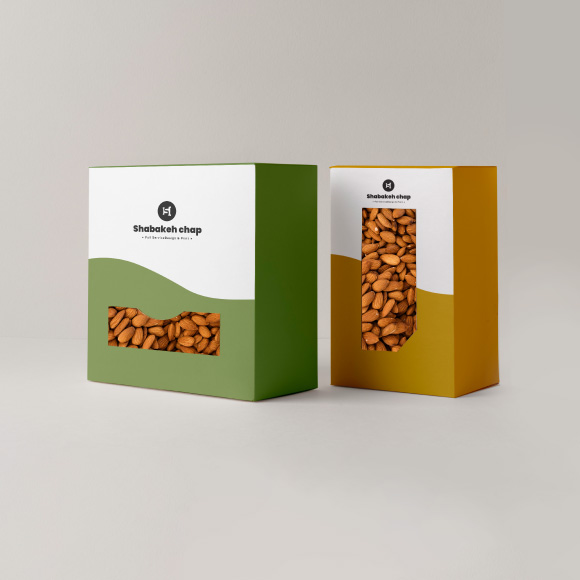 طراحی جعبه خشکبار و آجیل     