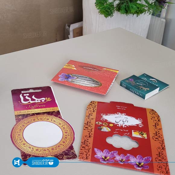 طراحی جعبه زعفران    