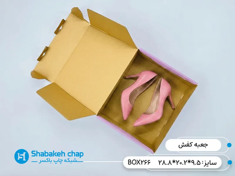 طراحی و چاپ بسته بندی کفش لوکس